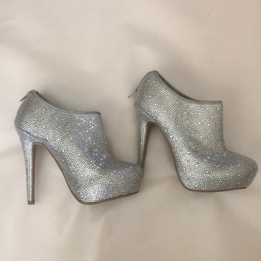 Steve Madden Rhinestone Heel Booties